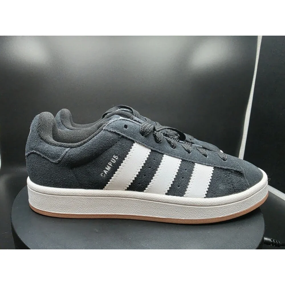 adidas Campus 00s Black/White Men’s Low Top Lace-Up Suede Sneakers 7Men/8.5Women